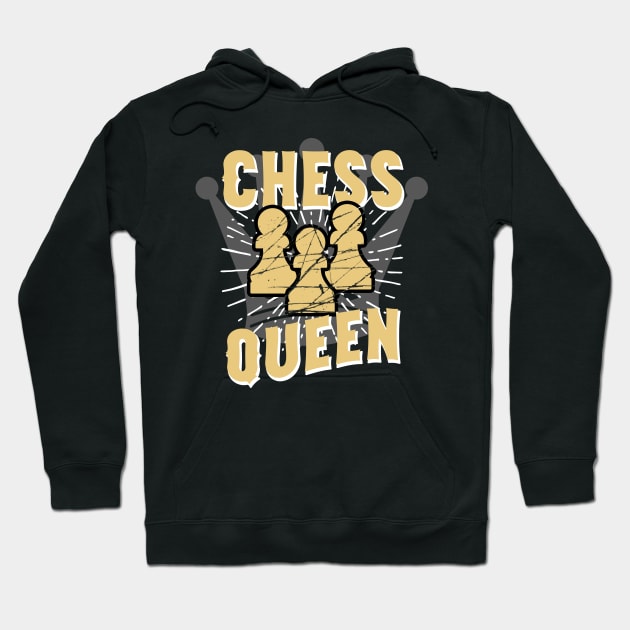 Chess Queen Hoodie by Foxxy Merch